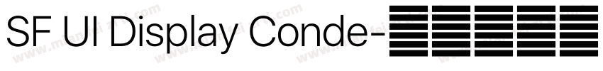 SF UI Display Conde字体转换